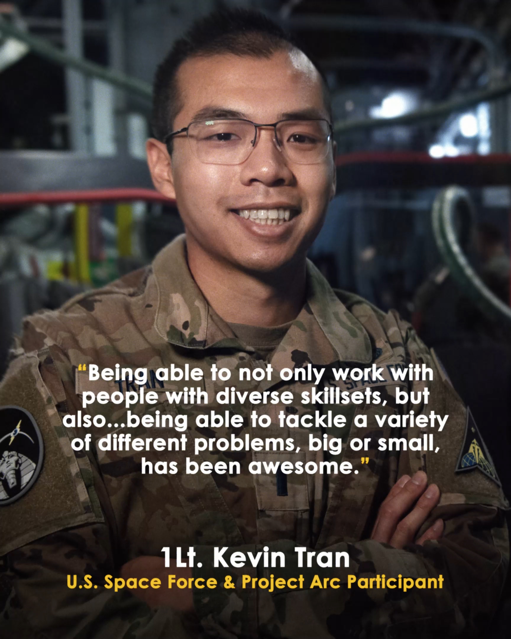 1Lt. Kevin Tran, U.S. Space Force & Project Arc Engineer