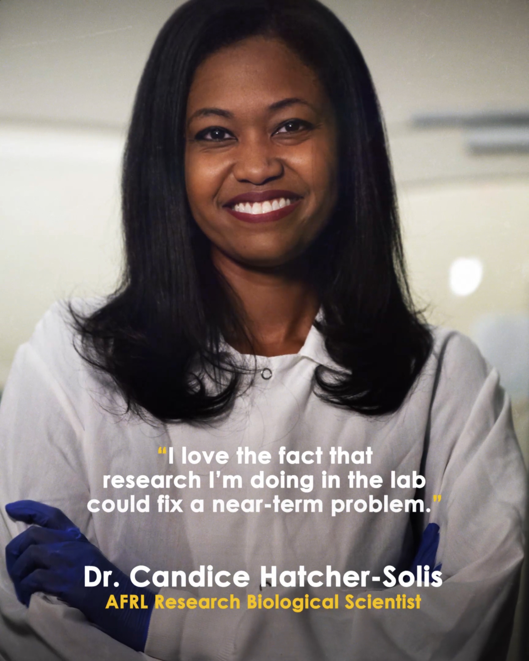 Dr. Candice Hatcher-Solis, AFRL Research Biological Scientist
